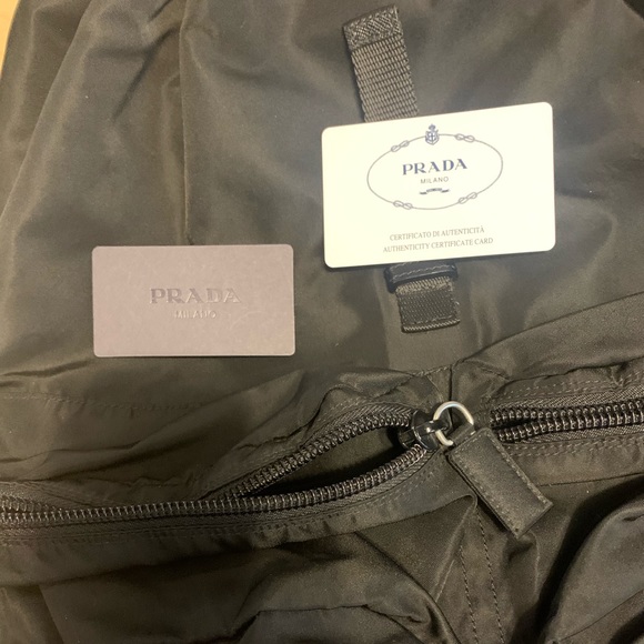 Authenic PRADA Tessuto Nylon Leather Backpack - Picture 5 of 13